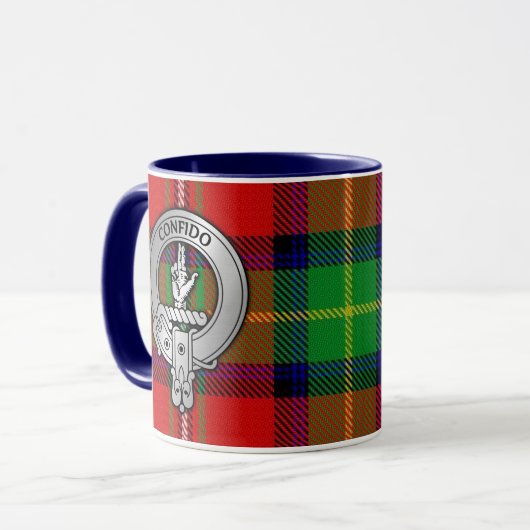 Clan Boyd Crest & Tartan Mok (Voorkant links)