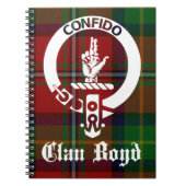 Clan Boyd Crest Tartan Notitieboek (Voorkant)