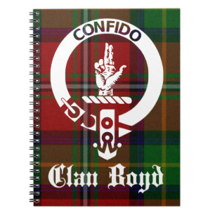 Clan Boyd Crest Tartan Notitieboek