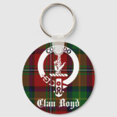Clan Boyd Crest Tartan Sleutelhanger (Voorkant)
