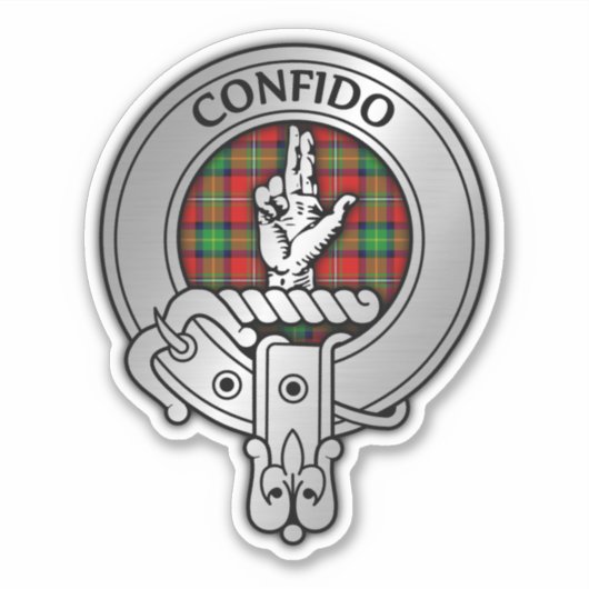 Clan Boyd Crest & Tartan Sticker (Voorkant)