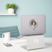 Clan Boyd Crest & Tartan Sticker (Laptop op bureau)