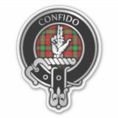 Clan Boyd Crest & Tartan Sticker (Voorkant)