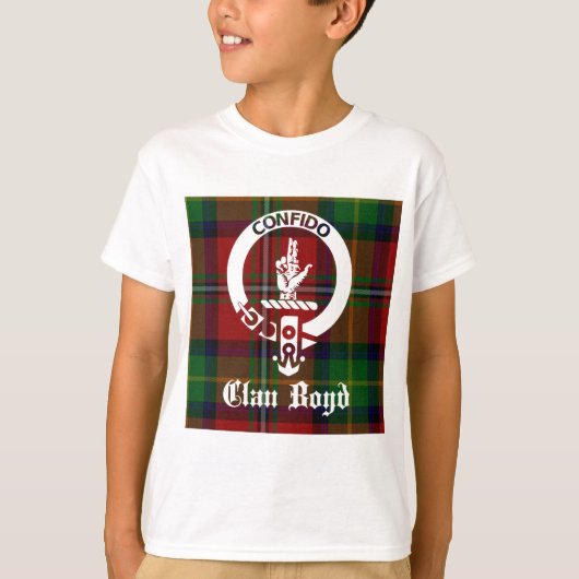 Clan Boyd Crest Tartan T-shirt (Voorkant)