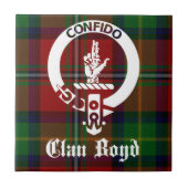 Clan Boyd Crest Tartan Tegeltje (Voorkant)