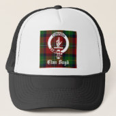 Clan Boyd Crest Tartan Trucker Pet (Voorkant)