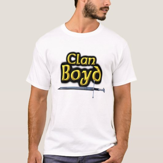 Clan Boyd Geïnspireerd Schots T-shirt (Voorkant)