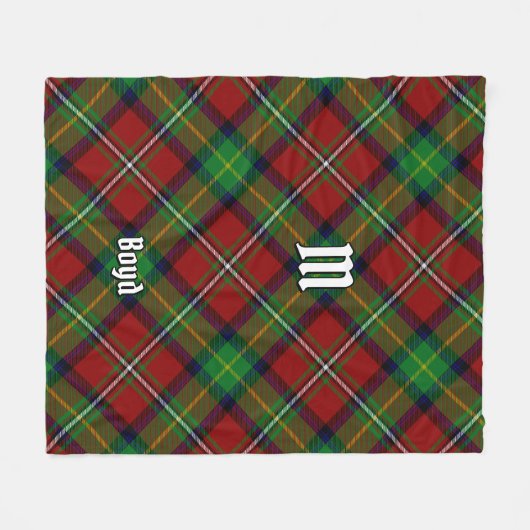 Clan Boyd Tartan Fleece Deken (Voorkant (Horizontaal))