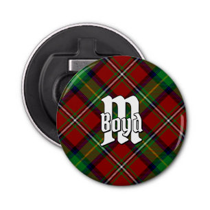 Clan Boyd Tartan flesopener Button Flesopener