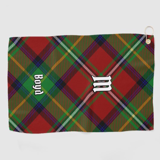 Clan Boyd Tartan Golfhanddoek (Horizontaal)