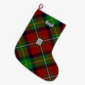 Clan Boyd Tartan Grote Kerstsok (Voorkant (Hangend))