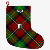 Clan Boyd Tartan Grote Kerstsok (Voorkant)