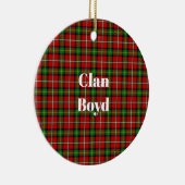 Clan Boyd Tartan Keramisch Ornament (Rechts)