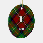 Clan Boyd Tartan Keramisch Ornament (Rechts)