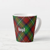 Clan Boyd Tartan Latte Mok (Rechterhoek)