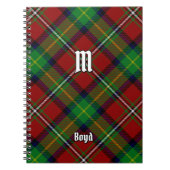 Clan Boyd Tartan Notitieboek (Voorkant)