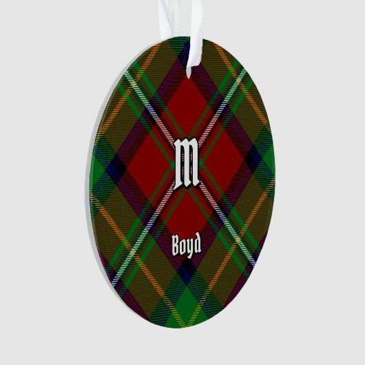 Clan Boyd Tartan Ornament (voorkant)