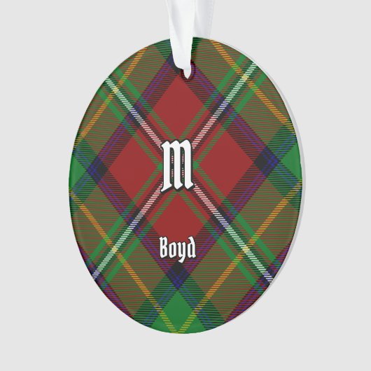 Clan Boyd Tartan Ornament (voorkant)