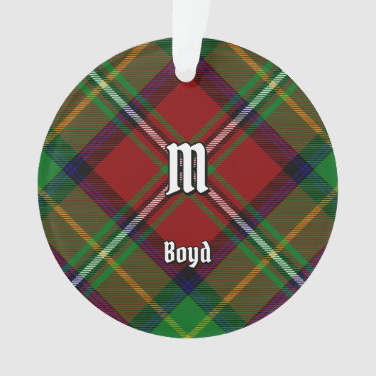 Clan Boyd Tartan Ornament (voorkant)
