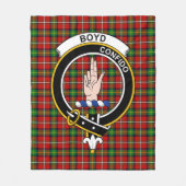 Clan Boyd Tartan Pset Fleece Deken (Voorkant)