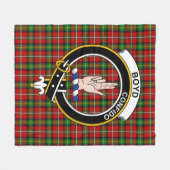 Clan Boyd Tartan Pset Fleece Deken (Voorkant (Horizontaal))