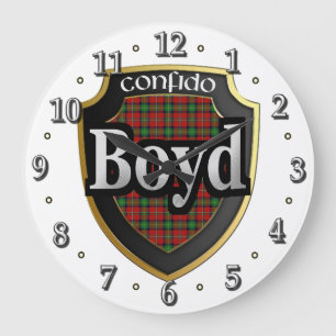 Clan Boyd Tartan Scottish Dream Clock Grote Klok