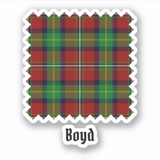Clan Boyd Tartan Sticker (Voorkant)