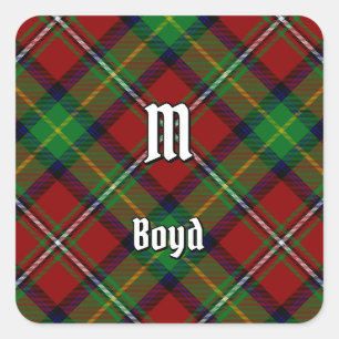 Clan Boyd Tartan Vierkante Sticker