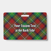 Clan Boyd-wapen over tartan Badge (Achterkant)
