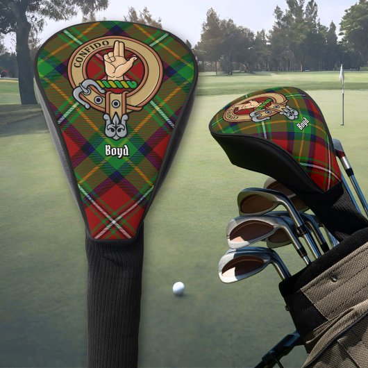 Clan Boyd Wapen over Tartan Golfheadcover
