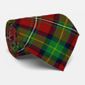 Clan Boyd Wapen over Tartan Stropdas (Opgerold)
