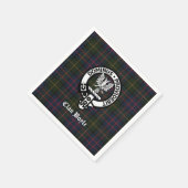 Clan Boyle Crest Badge en Tartan Servet (Hoek)