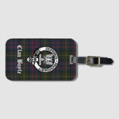 Clan Boyle Crest Badge & Tartan Bagagelabel (Voorkant (horizontaal))