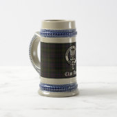 Clan Boyle Crest Badge & Tartan Bierpul (Voorkant links)