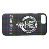 Clan Boyle Crest Badge & Tartan Case-Mate iPhone Case (Achterkant (Horizontaal))