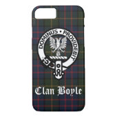 Clan Boyle Crest Badge & Tartan Case-Mate iPhone Case (Achterkant)