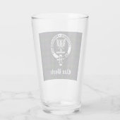 Clan Boyle Crest Badge & Tartan Glas (Achterkant)