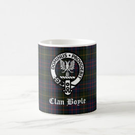 Clan Boyle Crest Badge & Tartan Koffiemok