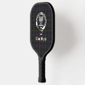 Clan Boyle Crest Badge & Tartan Pickleball Paddle (Links)