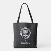 Clan Boyle Crest Badge & Tartan Tote Bag (Achterkant)