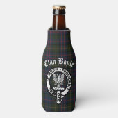Clan Boyle Crest & Tartan Flesjeskoeler (Fles Voorkant)
