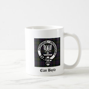 Clan Boyle Crest & Tartan Koffiemok
