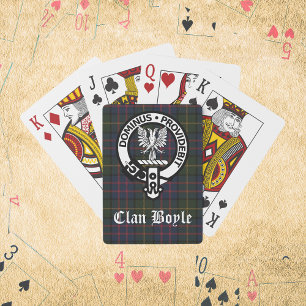 Clan Boyle Crest & Tartan Speelkaarten