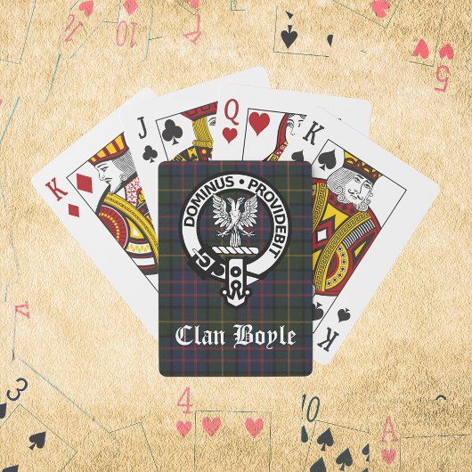 Clan Boyle Crest & Tartan Speelkaarten