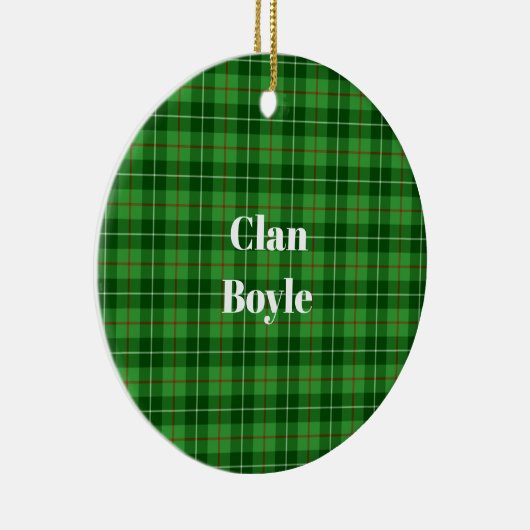 Clan Boyle Tartan Keramisch Ornament (Rechts)