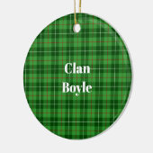 Clan Boyle Tartan Keramisch Ornament (Links)