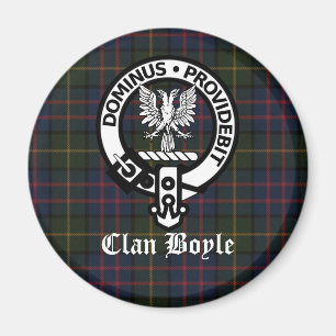 Clan Boyle Wapen & Tartan Magneet