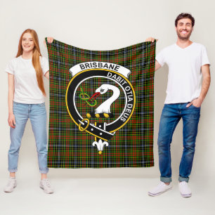 Clan Brisbane Tartan Schotlandse ruit Fleece Deken