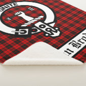 Clan Brodie Crest Badge & Tartan Sherpa Deken (3/4)