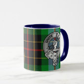 Clan Brodie Crest & Hunting Tartan Mok (Voorkant rechts)